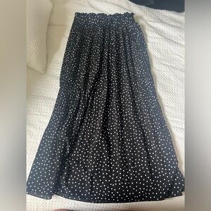 Polka Dot Midi Skirt